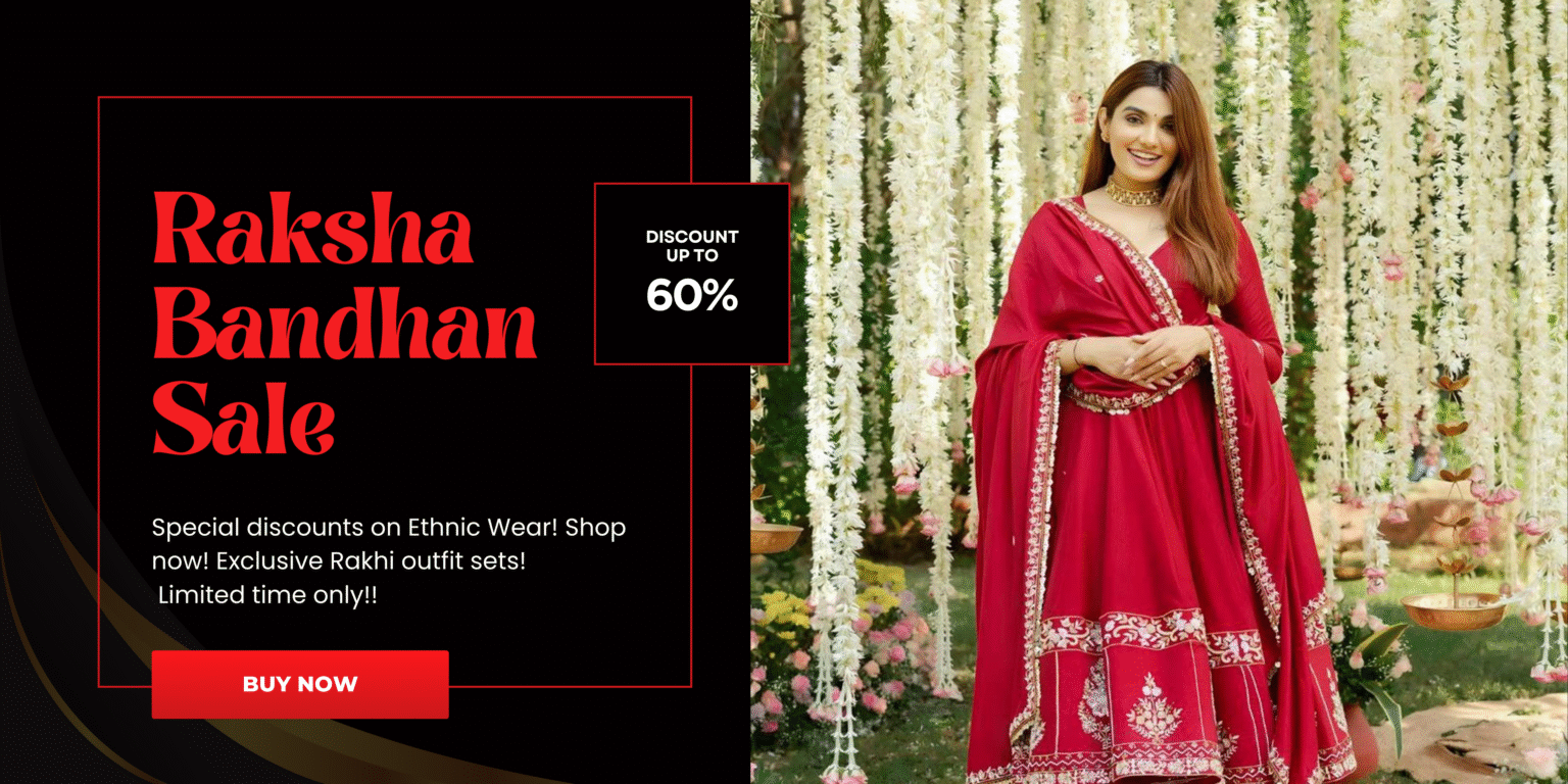 Red Raksha Bandhan Jewellery Sale Banner