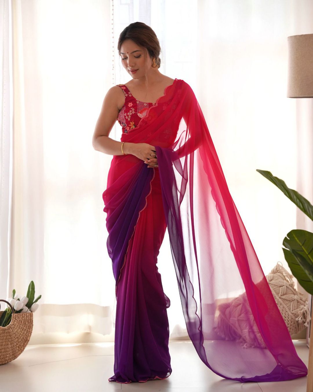 Multi Colour Casual Saree