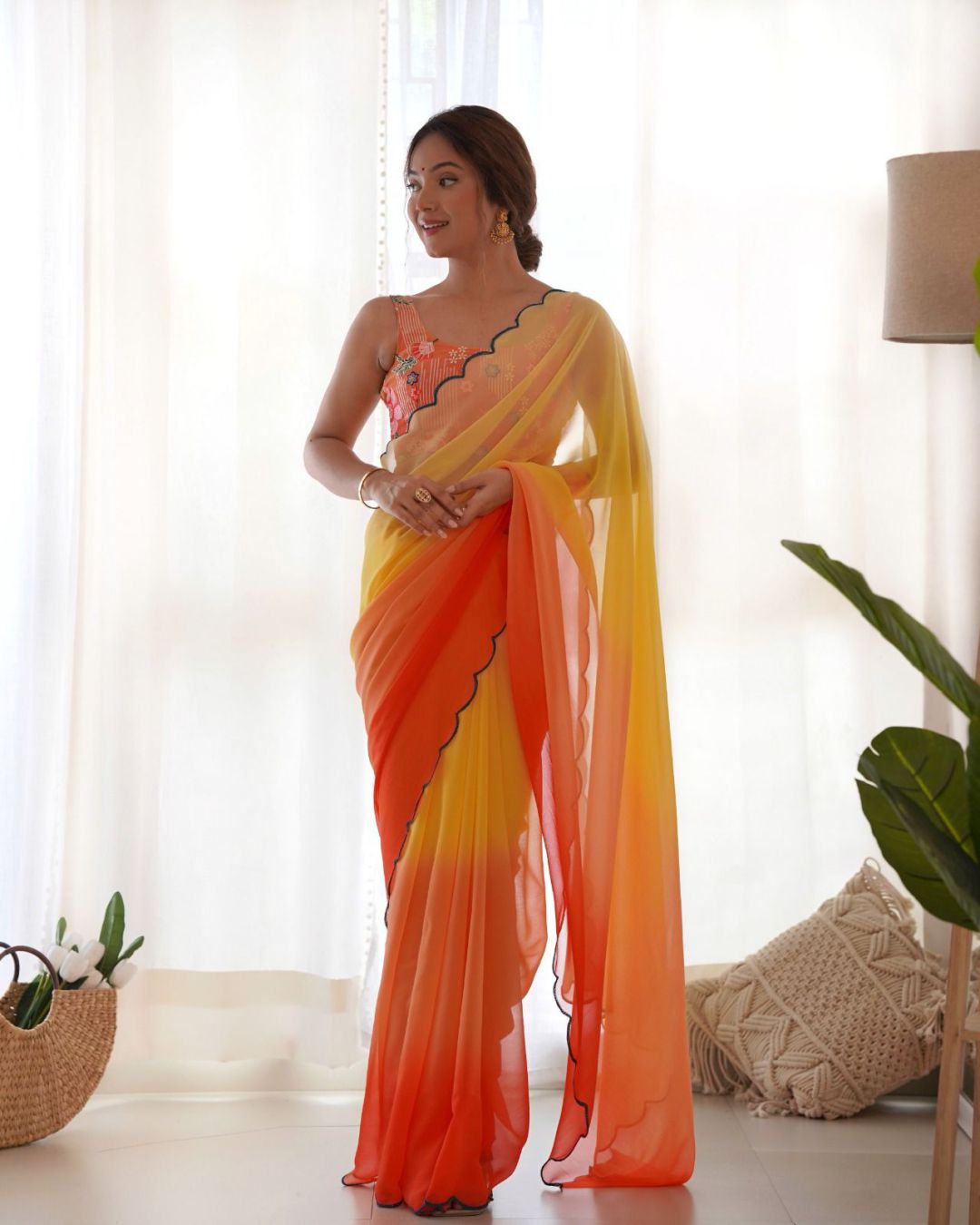 Multi Colour Casual Saree