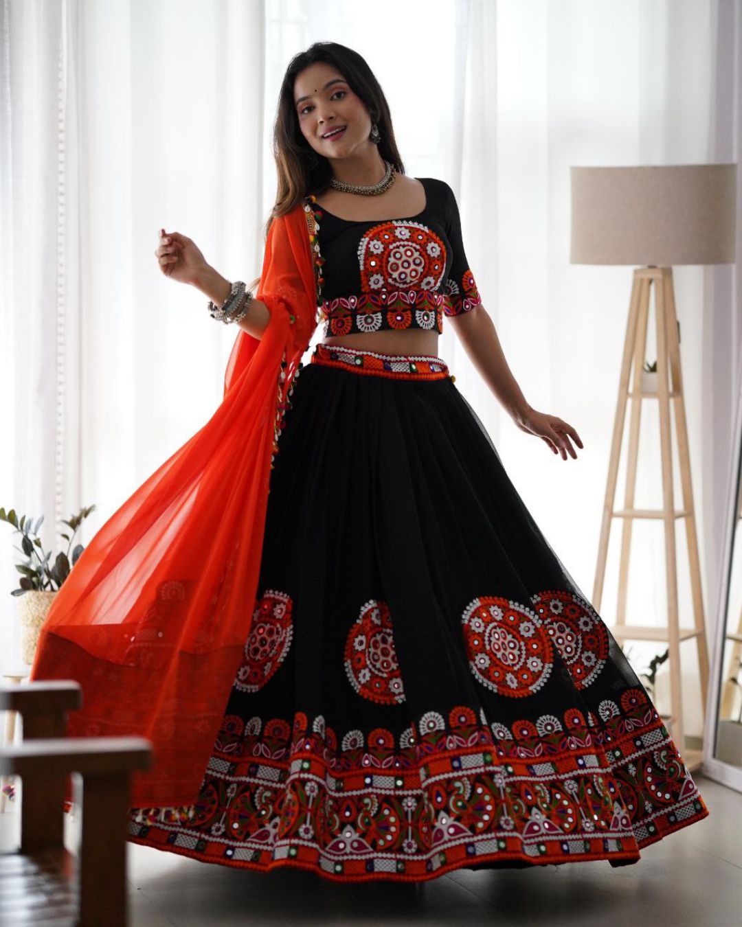 Black Exclusive Navratri Festival Wear Best Chaniya Choli Collection