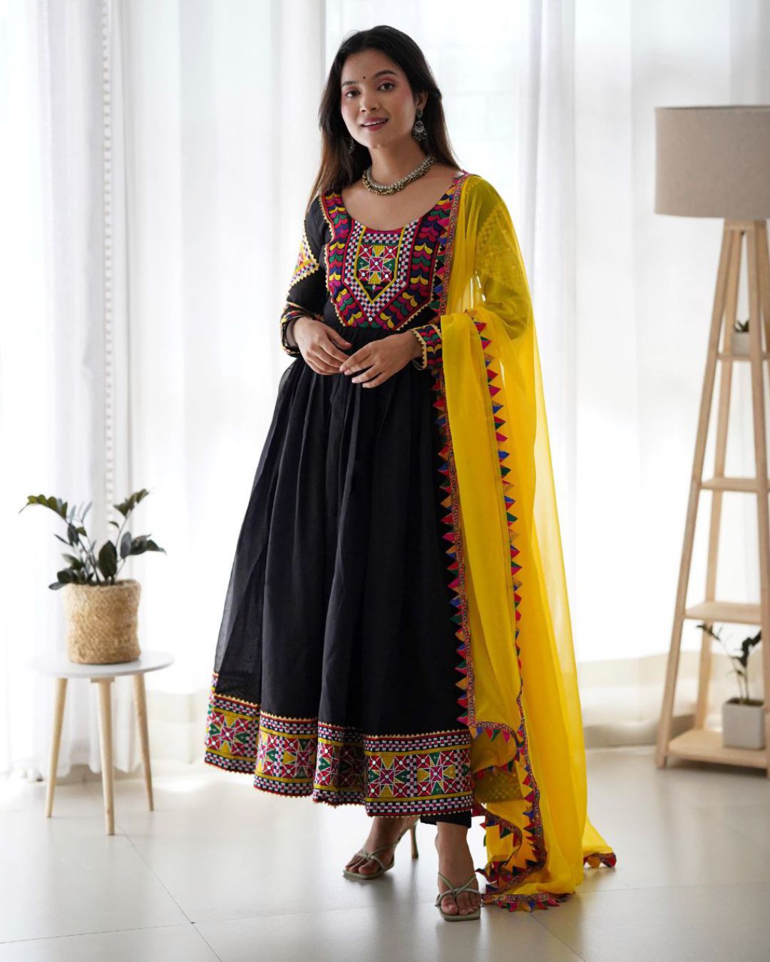 Navratri Special Black Anarkali