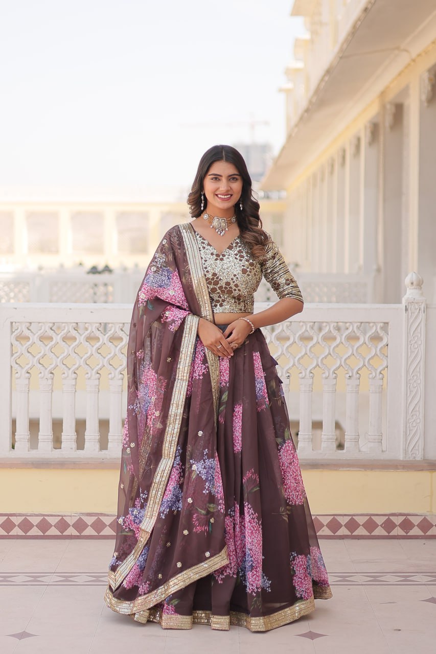 Purple designer Lehenga choli