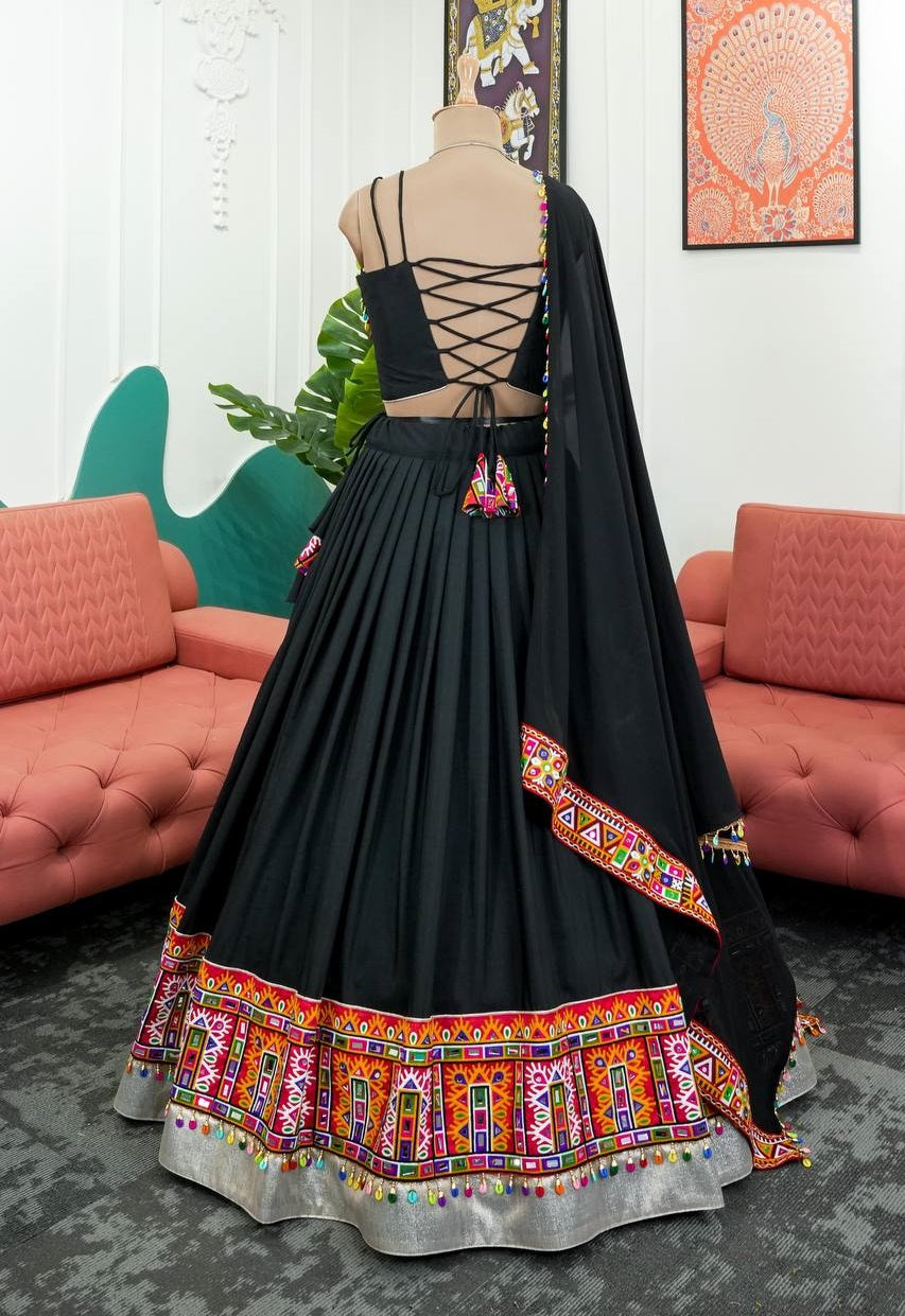 Stunning Black Colour Lehenga Choli for Effortless Elegance