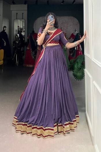 Purple Lehenga work Lehnga choli