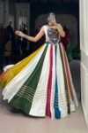 Colorful Navratri Lehenga Choli  Vibrant Mirror Work with Traditional Gujarati Charm