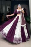 Pure Cotton Mirror Work Lehenga Choli