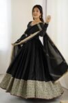 Black Anarkali for Festival Elegant Ethnic Style with Graceful Flair & Festive Charm