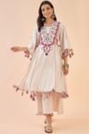 Trendy Ethnic Wear Peplum Top Real Mirror Work with Vibrant Festive Detailing