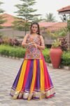 Multicolour Gamthi Work Lehenga Choli by DhingliMatching