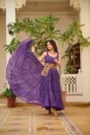 PurpleNavratri Gamthi Work Gown