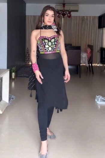 Navratri Real Mirror Work Kurta set