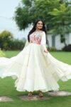 Off-White Kora Cotton Navratri Gown
