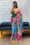 Celebrity Style Sybori Print Soft Saree by DhingliMatching
