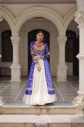 Navratri Special Blue Colour Lehenga Choli
