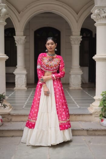 Navratri Special Pink Colour Lehenga Choli