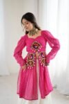 Traditional Lehriya Kurti with Lehenga