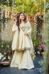 Designer Aliya Cut Kediya Style Palazzo Set with Real Mirror Work