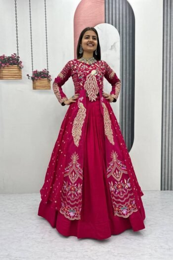 Festive Designer Crop Top with Shrug